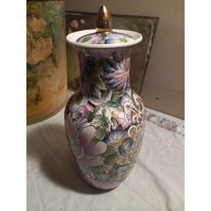 TOYO Golden Peony Urn/Vase
